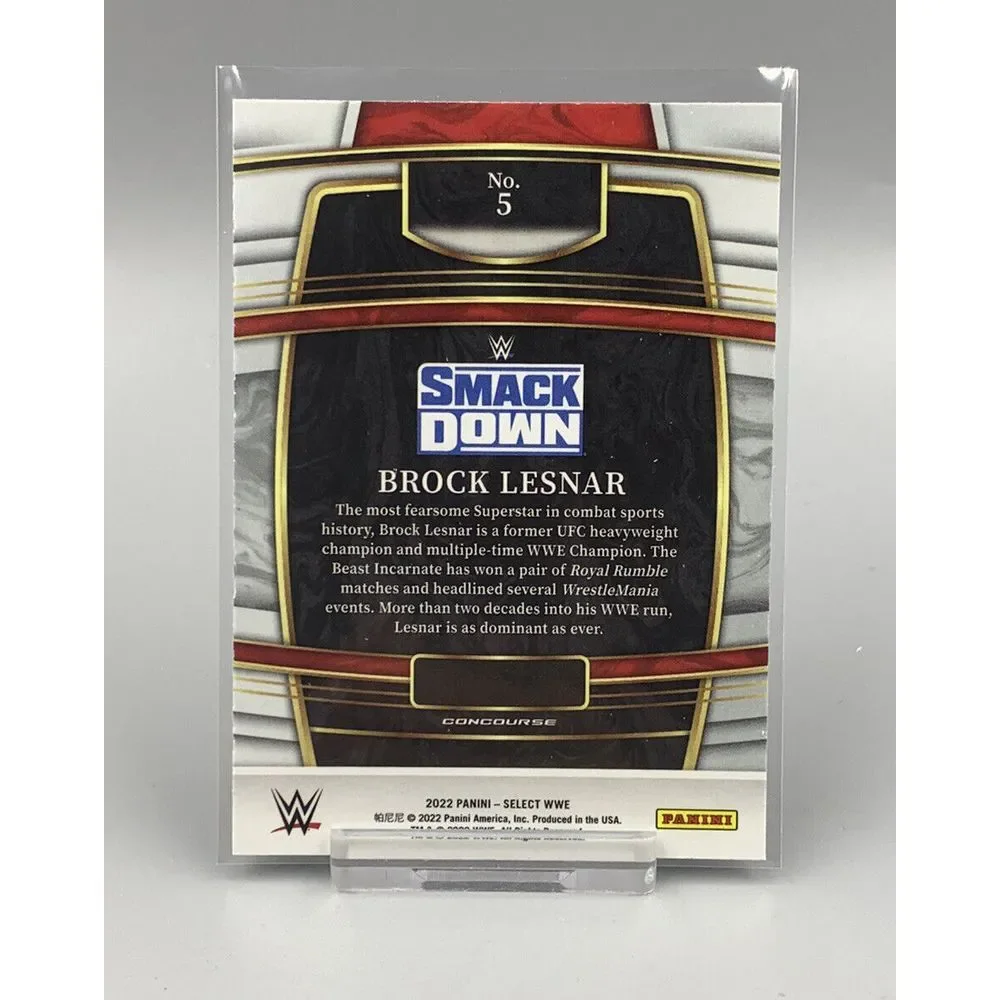 2022 Panini Select WWE Brock Lesnar Concourse Level #5 SmackDown‎
